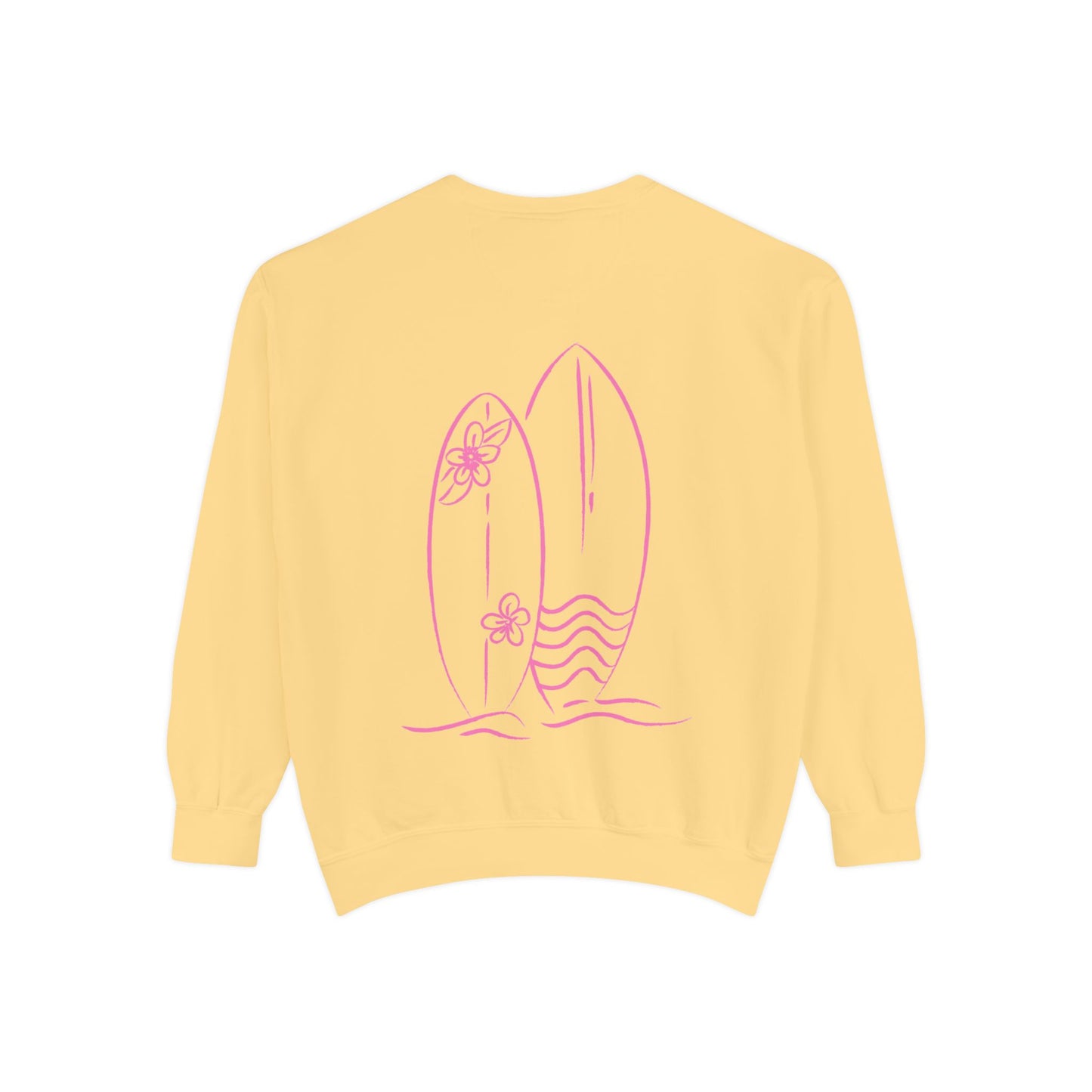 Surfboard & Hibiscus Crewneck