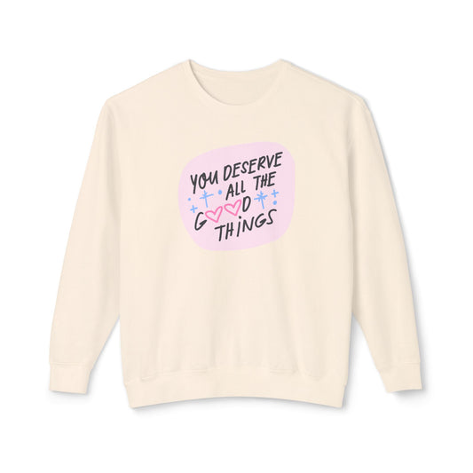 "All the Good Things” Lightweight Crewneck