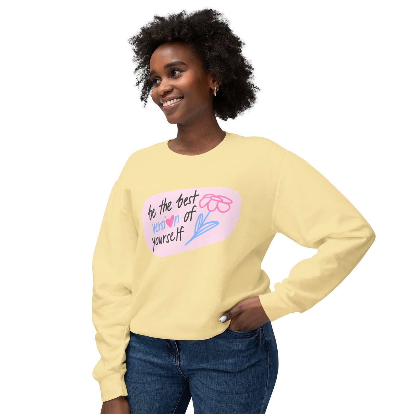 “Best Version of Yourself” Lightweight Crewneck
