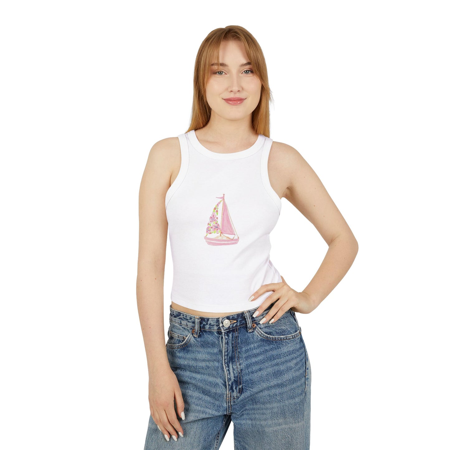 Floral Sailboat Tank