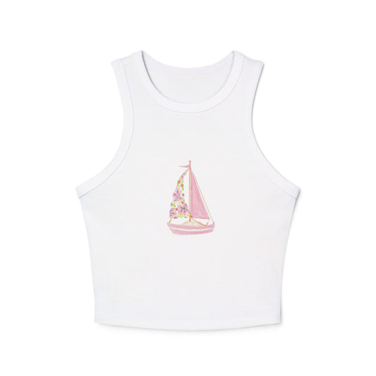 Floral Sailboat Tank
