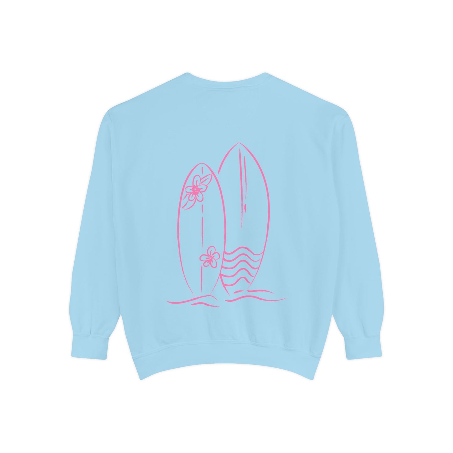 Surfboard & Hibiscus Crewneck
