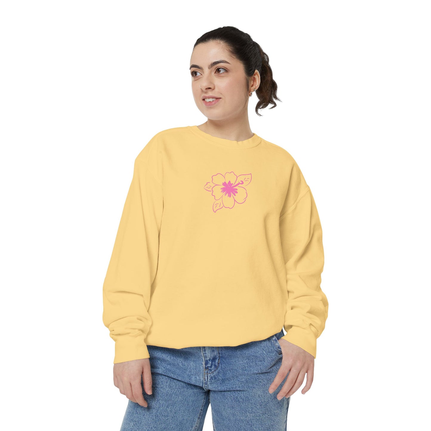 Surfboard & Hibiscus Crewneck