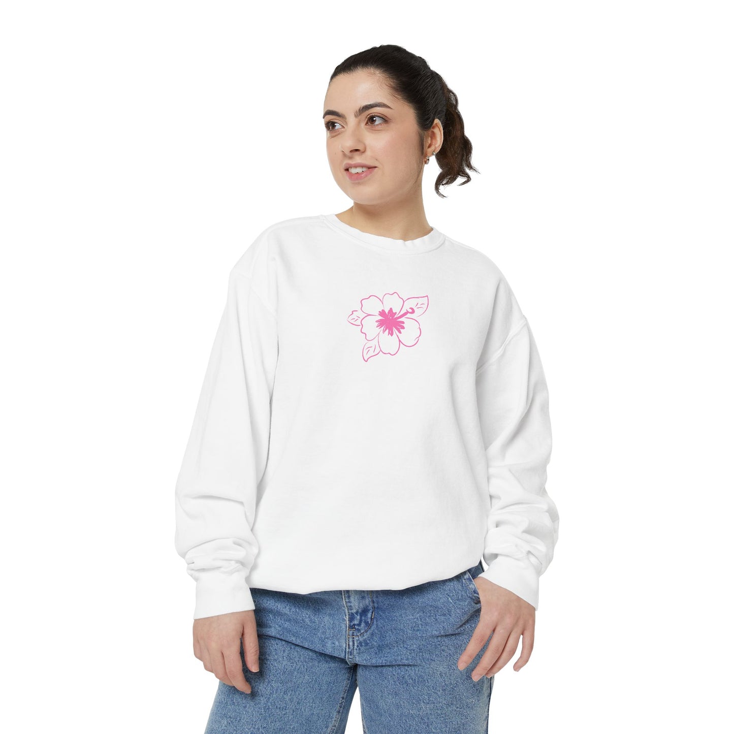 Surfboard & Hibiscus Crewneck